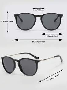 2024 New Cat Eye Big Frame Fashion Glasses, European & American Street Style Fashion Glasses, Cross-Border Influencer Model Beach Accessories Glasses Shades Looks Street Style And Suit For Sweater Jacket Sweatshirt Hoodie Leather Pants And Cargo Pants For Summer Beach Vacation,Outdoor,Travel - Black - View 4