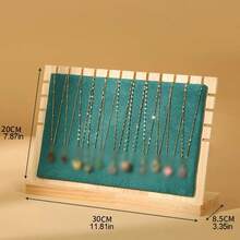 1 stuk, Sieradendisplayrek, Massief houten kettingrek, Sieradendisplay en decoratieve artikelen Sieradendisplayrek, Kettingopbergdoos, Gebruikt om accessoires, kettingen, armbanden weer te geven, Zeer geschikt voor handwerktentoonstellingen en juwelierszaken - Veel kleurig - Bekijken 6