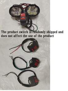 GLANBERT 2pcs Car Motorcycle Headlight Spot Fog Lights 6 LED QUALITY Front Head Lamp - Black - View 14