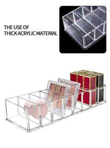 klimonla 1 pieza Organizador cosmético transparente acrílico para escritorio con cajón a prueba de polvo para almacenamiento de polvo compacto, paleta cosmética, caja de herramientas de maquillaje y expositor, organizadores para maquillaje organizador belleza caja almacenamiento comestica caja maquillaje