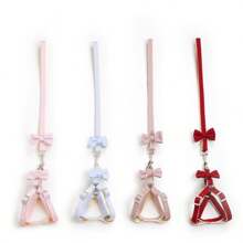 Arnés de perro con correa estilo chaleco para mascotas como Teddy, cachorros Pomeranianos, paseo con correa