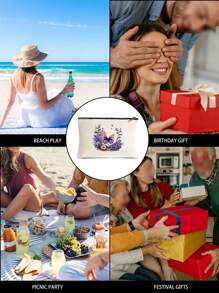 1 Túi đựng đồ trang điểm cầm tay đơn giản và mới, Túi đựng đồ trang điểm nhỏ và ví nhỏ, Bướm, Sách, Hoa hướng dương, Họa tiết da báo, In chữ GIÁO VIÊN, Túi đựng đồ trang điểm dung tích lớn chống nước cho phụ nữ và trẻ em gái, Túi đựng đồ trang điểm Túi đựng đồ trang điểm Túi đựng đồ chăm sóc da Túi đựng đồ lặt vặt trong nhà vệ sinh, Đồ dùng thiết yếu khi đi du lịch Đồ dùng thiết yếu trong ký túc xá, Túi đựng đồ chăm sóc da khi đi du lịch di động, Túi đựng đồ trang điểm cầm tay dung tích lớn, Túi đựng đồ trang điểm vui nhộn in chữ nhiều màu, Hộp đựng đồ trang điểm trong ký túc xá đại học, Quà tặng phù dâu trong đám cưới, Quà tặng cho mẹ, Quà tặng sinh nhật - trắng - Xem 10