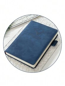 A5 鹿頭仿皮厚內頁筆記本，商務日誌，學生日記 - 彩色 - 查看 15