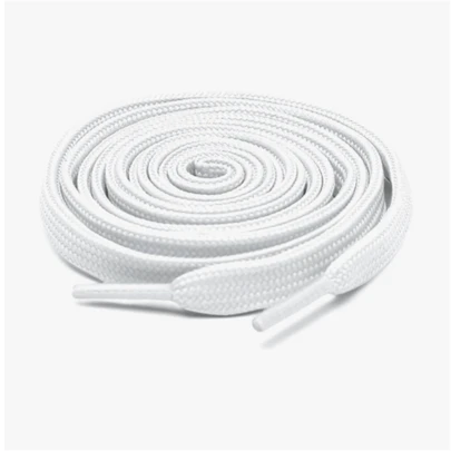 1pair Solid Color Double-Layer All-Match Shoelaces For Sports Shoes, Flat Shoes And Sneakers For Women Men Sneakers Shoes, Casual Shoes