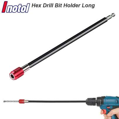 Hex Drill Bit Holder Extension Magnetic Extra Long Shank Hexagon Quick Release Driver 1/4inch Bar Attachment Adapter Rod Extender 300mm Hand Tool,Tool Accessories