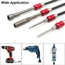 Hex Drill Bit Holder Extension Magnetic Extra Long Shank Hexagon Quick Release Driver 1/4inch Bar Attachment Adapter Rod Extender 300mm Hand Tool,Tool Accessories