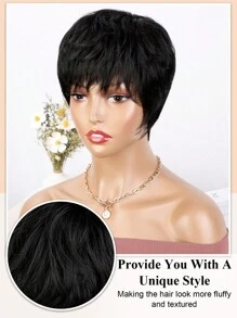 Short Pixie Cut Wigs For Women Glueless Wear And Go Wigs Heat Resistant Short Layered Wigs With Bangs Natural Looking Synthetic Full Wigs With Bangs: Beginner-Friendly Synthetic Wig