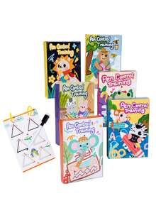 Montessori Drawing Toys, Pen Control Training Color Shape Math Matching Game Set, Magic Tracing Practice Book Set, Learning Activity Educational Toys - Multicolor - View 10