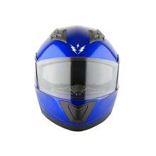 1Storm New Motorcycle Bike Modular Full Face Helmet Dual Visor Sun Shield: NOLED901 Matt Black - Blue - View 2