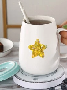 500 piezas de pegatinas de purpurina con forma de estrella de cinco puntas | corazón | círculo, pegatinas brillantes de láser de papel de aluminio para recompensas de niños, 1 pulgada de pegatinas adhesivas coloridas de incentivos para decoración de fiestas de cumpleaños, bodas y suministros para maestros de aula - Multicolor - Ver 9