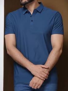 Men Polo Shirts - 水鴨藍 - 查看 4