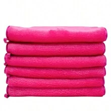 2pcs Reusable Makeup Remover Cloths, 9.8 Inch Square, Super Soft Microfiber Material - Multicolor - View 4