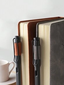 A5 鹿頭仿皮厚內頁筆記本，商務日誌，學生日記 - 彩色 - 查看 6