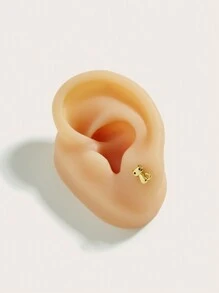 1 件时尚可爱简约钛钢猫耳钉适合日常佩戴 - 貓 - 查看 5