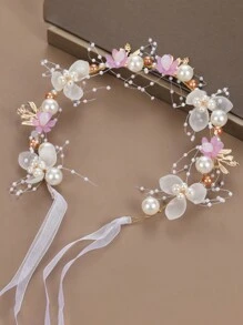 1 件花童头饰，韩式森系公主花冠头饰，婚礼 - A - 查看 3