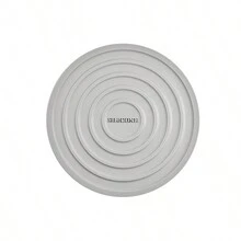 Round Heat-Resistant Household Coaster, Silicone Insulation Table Mat, Western Mat, Kitchen Tool - Grey - View 6