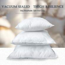 1pc Throw Pillow Insert, Firm And Fluffy Decorative Square Pillows For Bed, Sofa, Couch,15.7/17.7/19.7inch