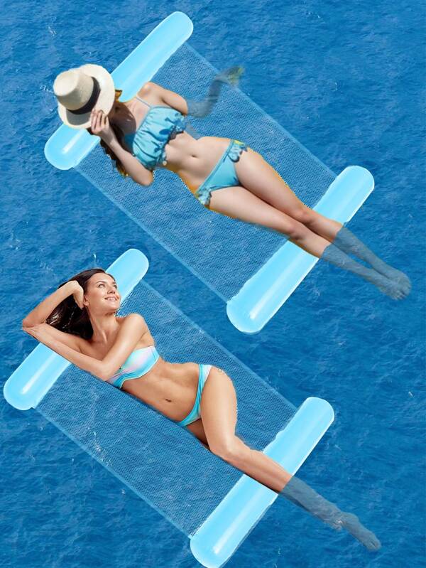 1Pack Inflatable Swimming Pool Float Floating Water Bed Multifunctional Water Lounge Chair For Adults, Beach Essentials, Beach Accessories