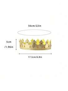 1 Peça Chapéu Decorativo de Coroa com Pedrinhas em Formato de Príncipe e Princesa para Festa de Aniversário