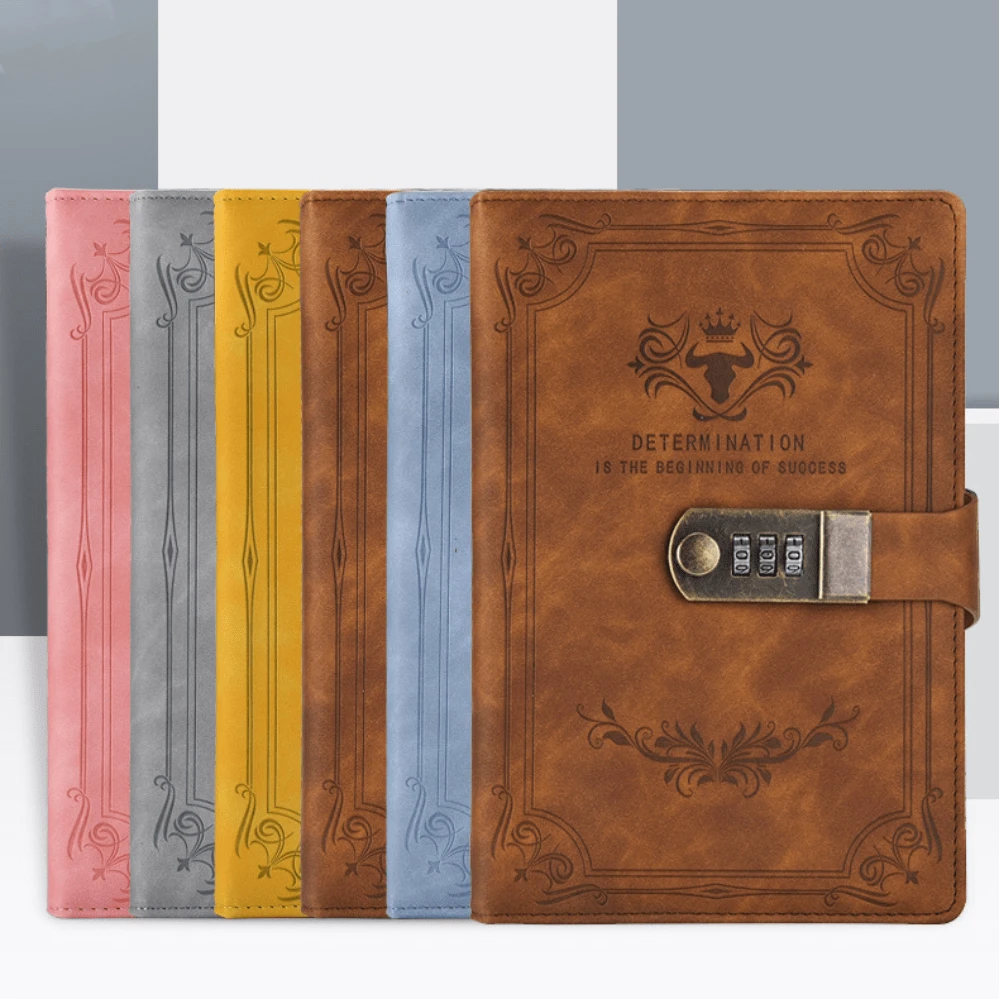 Diario Con Lucchetto A5 In Pelle PU – 200 Pagine Crema, Con Penna E Astuccio Regalo, Segreto Per Donne E Uomini