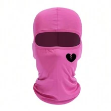 1 pezzo Passamontagna con stampa a cuore, maschera da sci, maschera antivento per il viso, protezione UV, sciarpa per snowboard, motocicletta, San Valentino per uomo