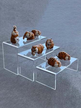 Acrylic U-Shaped Display Stand, Dessert Display Stand, Kitchen Divider, Layered Storage Rack, Cosmetic Organizer, Collectibles And Shoe Shelf