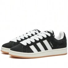 Adidas Sports Shoes Campus 00s Low-Top Skateboard Shoes Sports Shoes Campus Running Shoes Core Black HQ8708 Unisex Style Low-Top Leather Anti-Slip And Wear-Resistant Sports Shoes - Black and White - View 2