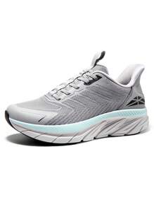 Men's Slip On Comfortable Walking Shoes Running Tennis Athletic Gym Workout Cross Training Sneakers - 灰色 - 查看 1