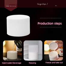 DIY Iceberg Shaped 3D Model Ice Tray, Perfect For Iced Drinks And Desserts - White - View 3