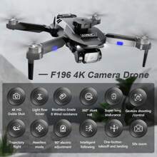 Axnen F196 Drone Sin Escobillas Con 4k Cámara Dual 2baterías - Negro - Ver 3