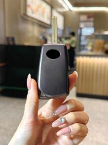 1pc Specialized TPU Car Key Case, Anti-Fall Folding Key Protection Cover, Fit For Toyota New Corolla, New Reiz And RAV4 Models