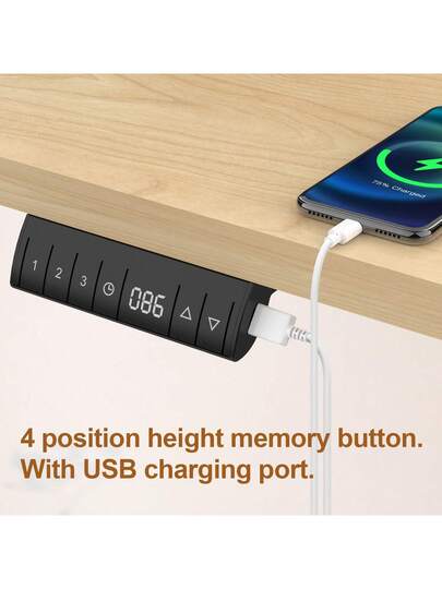 Devoko 120/140/160 Cm Bureau Height Adjustable Shelf Ergonomic Tafel Top Monitor Shelves,St Sit Computer Easy Assembly Home Office view 6