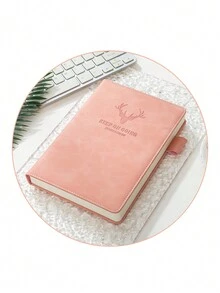 A5 鹿頭仿皮厚內頁筆記本，商務日誌，學生日記 - 彩色 - 查看 11