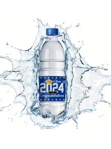 15pcs, Graduation Water Bottle Labels Class Of 2024 Water Bottle Label Sticker Wrapper Waterproof Graduation Bottle Label For Graduation Party Decoration - Multicolor - View 6