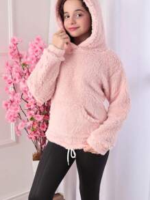 Blusa Infantil e Juvenil Teddy com Capuz Blusa Fechada Para o Inverno (BINF506)