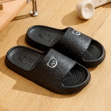 Nuevos zapatos de verano para hombres con diapositivas de moda para mujeres con suelas suaves de Eva, ideales para exteriores, playa, ocio, baño interior de hombres y mujeres, resistentes al deslizamiento