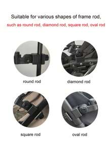 1pc Universal Adjustable Baby Stroller Armrest Cover Made Of PU Leather, With A Multi-Level Handrail Clamp Compatible For Yoya, Yoyo, Tianrui, Maclaren, Cybex, Bugaboo, Recaro, Britax, Mitu, GB Buggy And Most Other Stroller Models - All-Season Fashion Accessory - Black - View 8