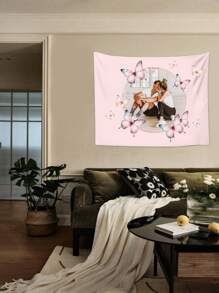 1pc Personalized Decorative Tapestry, Bedroom/Living Room/Office Wall Hanging Customized, Home Decoration, Wedding Party Decoration Custom Wall Tapestry, Flag For Room, Room Decor, Tapestry, Wall Art, Custom Tapestry, Custom Flags, Flags For Room, Tapestri