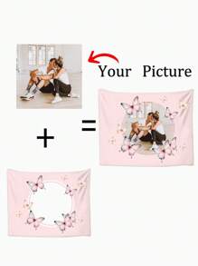 1pc Personalized Decorative Tapestry, Bedroom/Living Room/Office Wall Hanging Customized, Home Decoration, Wedding Party Decoration Custom Wall Tapestry, Flag For Room, Room Decor, Tapestry, Wall Art, Custom Tapestry, Custom Flags, Flags For Room, Tapestri
