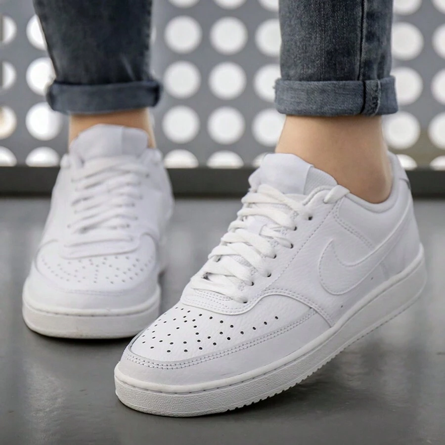 Nike 女款 COURT VISION 低帮休闲运动鞋 CD5434-100 - 白色 - 查看 1