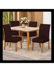 Chair Covers - Rust Brown - View 1