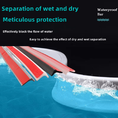 1 szt. 2 m długości osłona przeciwbryzgowa do wanny, samoprzylepna taśma zabezpieczająca przed zachlapaniem wodą do kuchni, blatów łazienkowych i podłóg