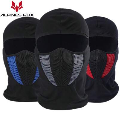 ALPINES FOX Máscara Facial Balaclava de Motocicleta à Prova de Poeira, Máscara Respirável à Prova de Vento Headgear Cachecol para Corrida, Escalada, Caminhada e Pesca