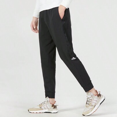 Adidas Pantalones estilo novio para hombre, pantalones deportivos de entrenamiento y fitness de verano 2024, pantalones casuales Ia8181