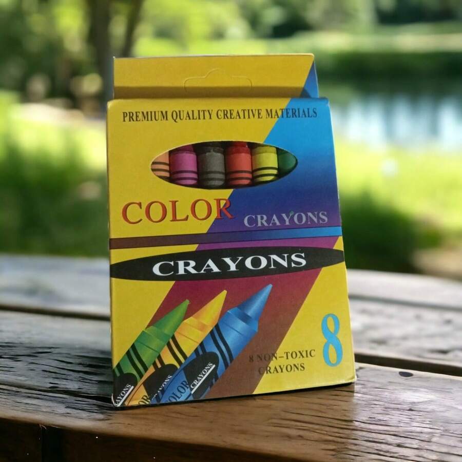 12 / 24 / 36 cajas de mini crayolas de cera  escolar con ocho colores diferentes - Multicolor - Ver 1