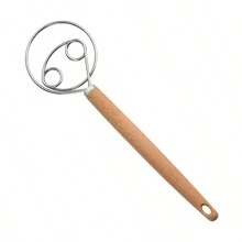 1pc Stainless Steel Handheld Dough Mixer & Kneading Tool For Making Noodles & Flour, Non-Stick Pastry Blender - Multicolor - View 2