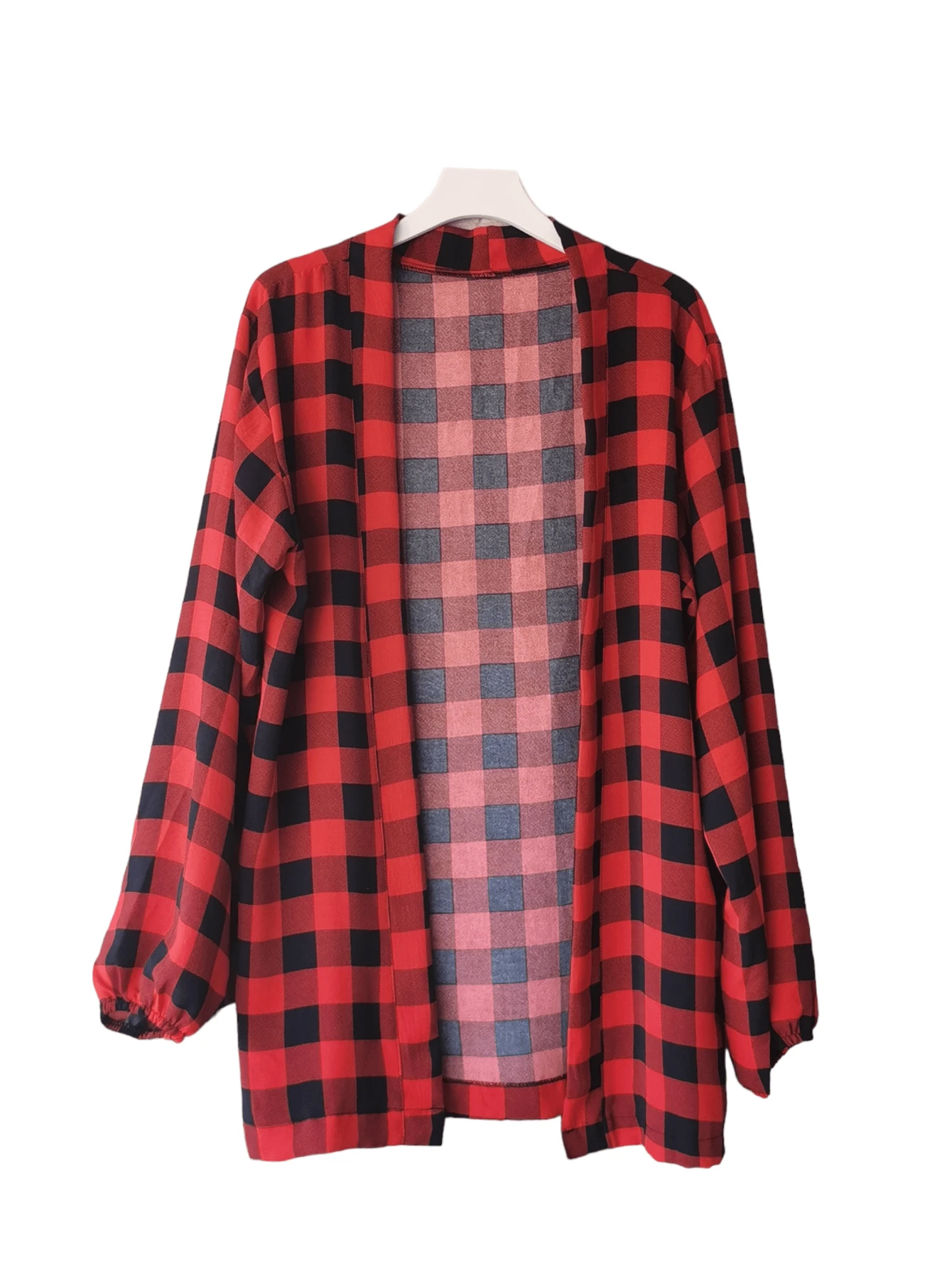 Women Kimonos - Xadrez Vermeho - View 1