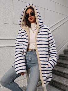 Women Coats - 杏色 - 查看 4