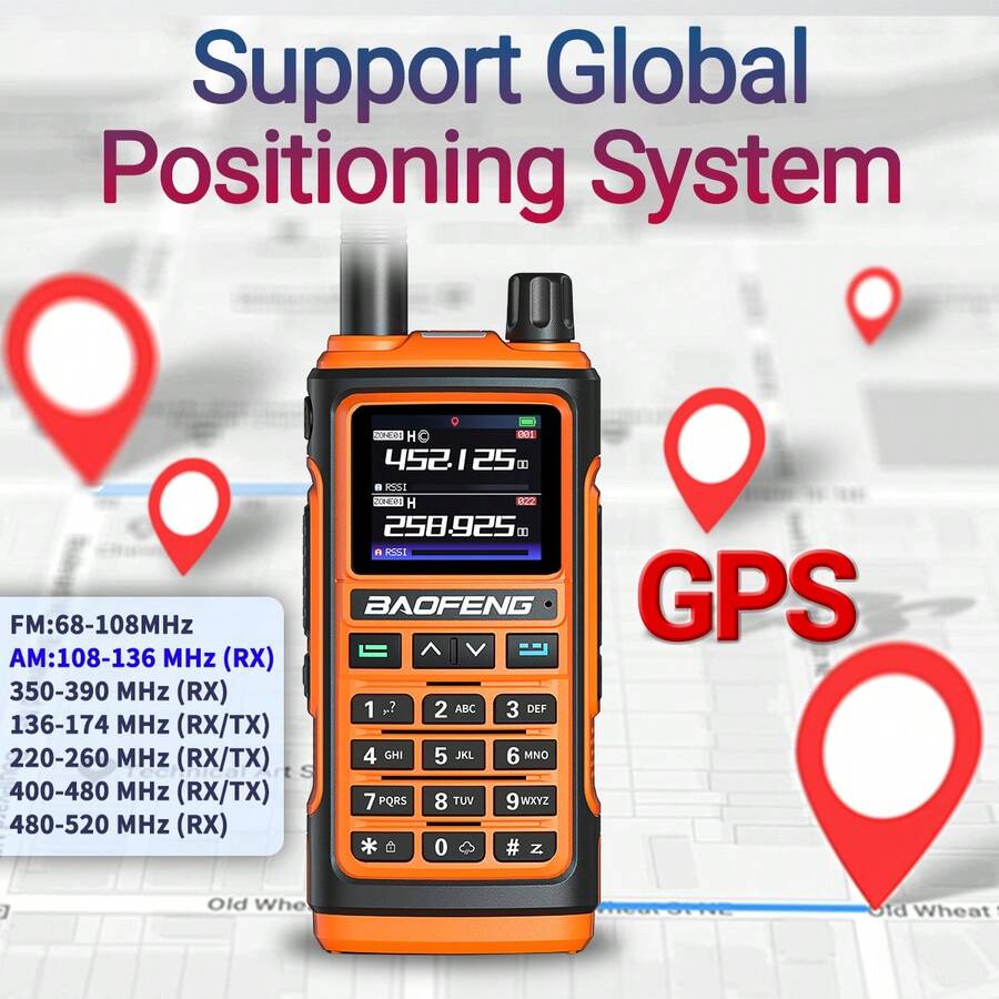 Baofeng 1pc Baofeng UV17 Pro GPS Walkie Talkie Air Band Wireless Copy