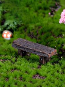 1/3pcs-Mini Resin Bench Miniature Fairy Garden Bench Dollhouse Accessories Statue DIY Decor Gift